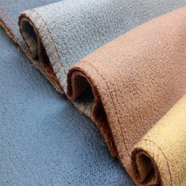 聚酯平纹编织绒面皮革织物沙发