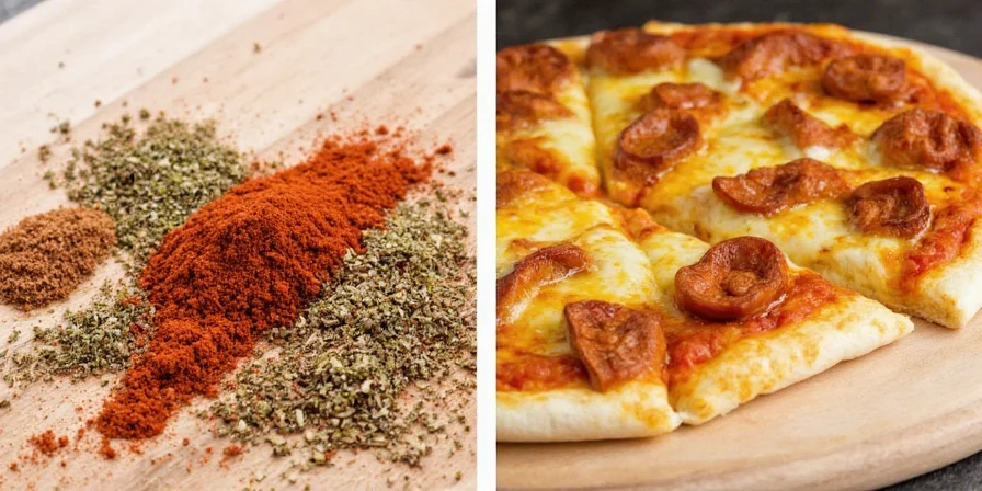 Visual spice pairing guide for pizza recipes