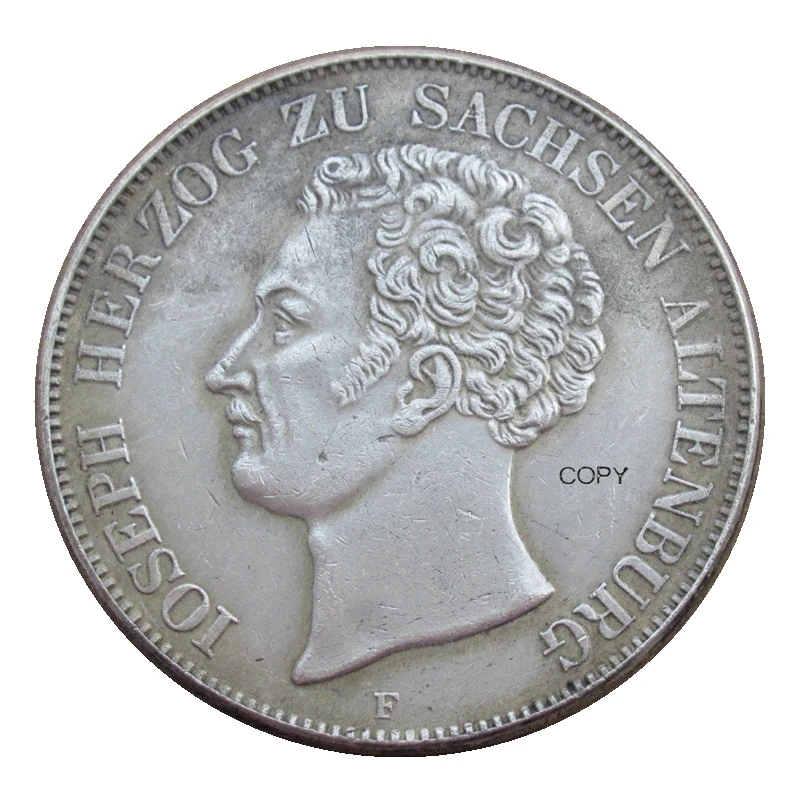 

Reproduction Whole Set of 6 pcs German 2 Thaler - Joseph Silver Plated Coins Letter Edge