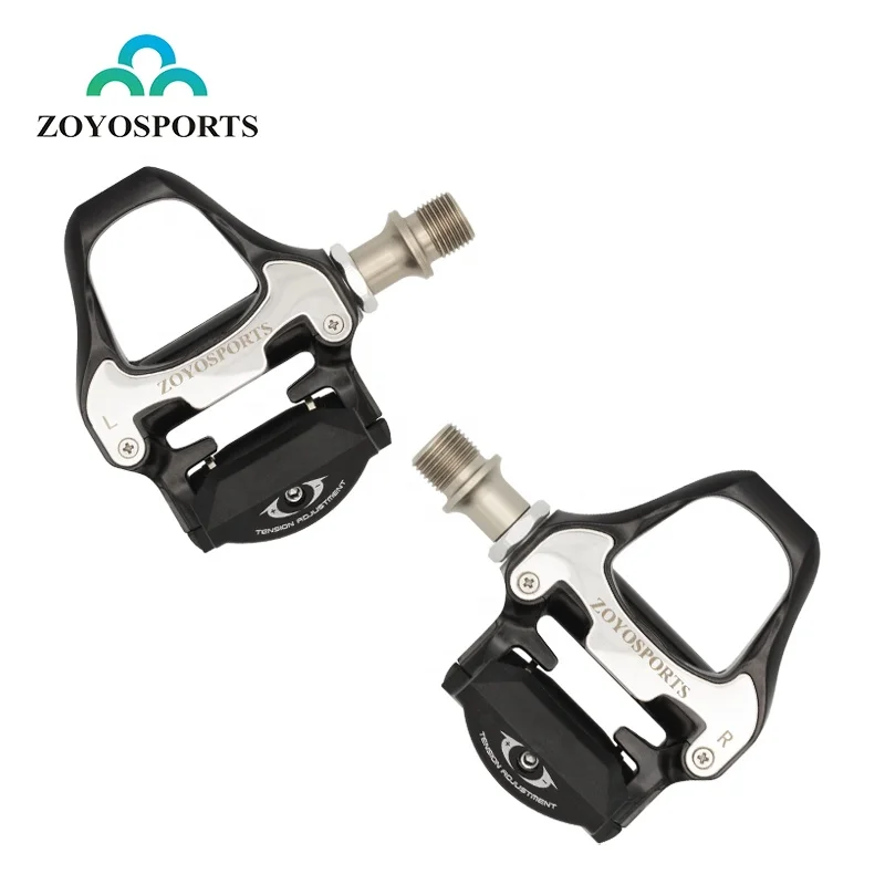 

ZOYOSPORTS Ultralight Cycling Road Bike Bicycle Self-Locking Pedals SPD-SL Aluminum Alloy Bicycle Pedal Bike Parts