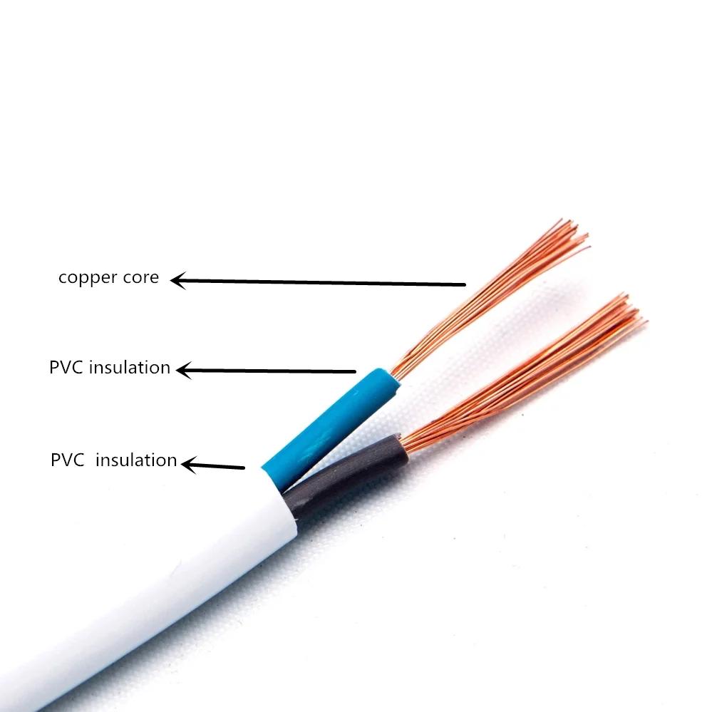 Pvc Insulated Flexible Tps Cable 1.5mmx2 6mmx2 Copper Pvc Cable ...