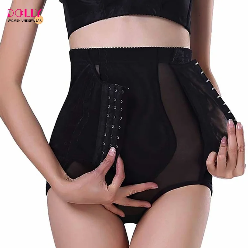

Adjustable Hooks Waist Trainer Lose Weight High Waist Shapewear Body Shaper Panty Wholesale, Black ,nude