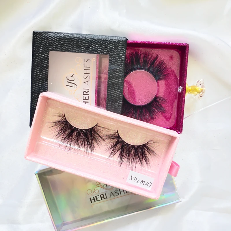 

Wholesale 6d Fur Mink Eyelashes Fluffy 25mm 20mm 15mm Mink Eyelashes With Cases