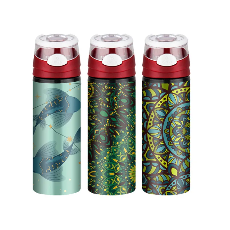 

Mikenda Insulated Cup Customized Logo Pattern Stainless Steel Type Thermos Water Bottle