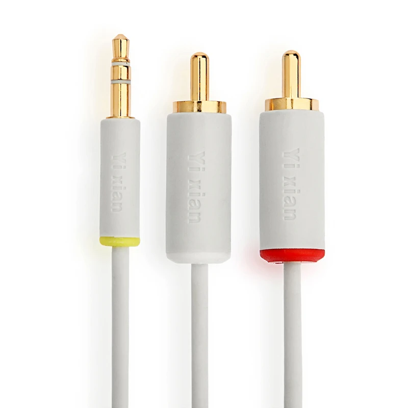 

High Quality 3.5Mm To 2Rca Audio Line Y Splitter - Suitable For Cars, Stereos, Mobile Phones Audio Adapter Cable