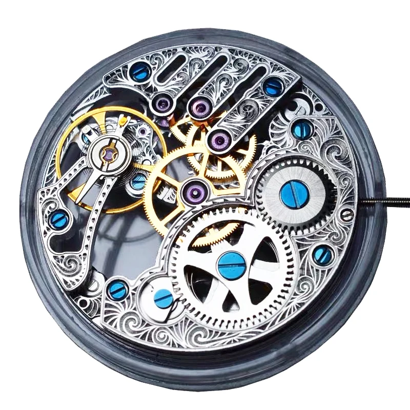 

Genuine Seagull Mechanical Movement St3620k TY3620-2B Silver Gold Manual Winging Skeleton ST36 Watch ETA 6498 Replacement Part