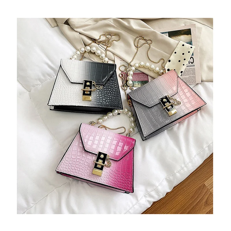 

Mini Crocodile Handbag New Alligator Designer Women Shoulder Bag Female Top-handle Stone Pattern Tote Small Crossbody Bags Purse, Customized color