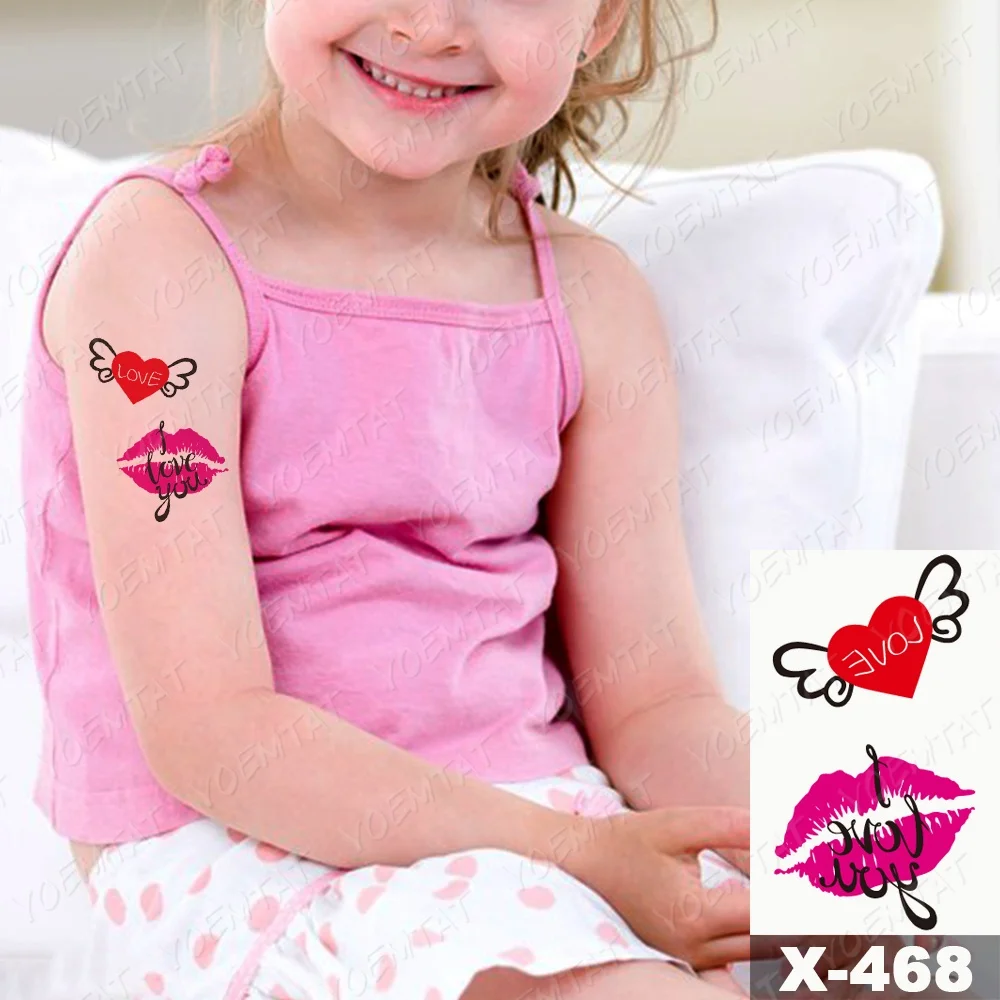 

Wilderly Bride Wedding Tattoo Stickers Kiss Love Designs Waterproof Temporary Tattoos, Cmyk