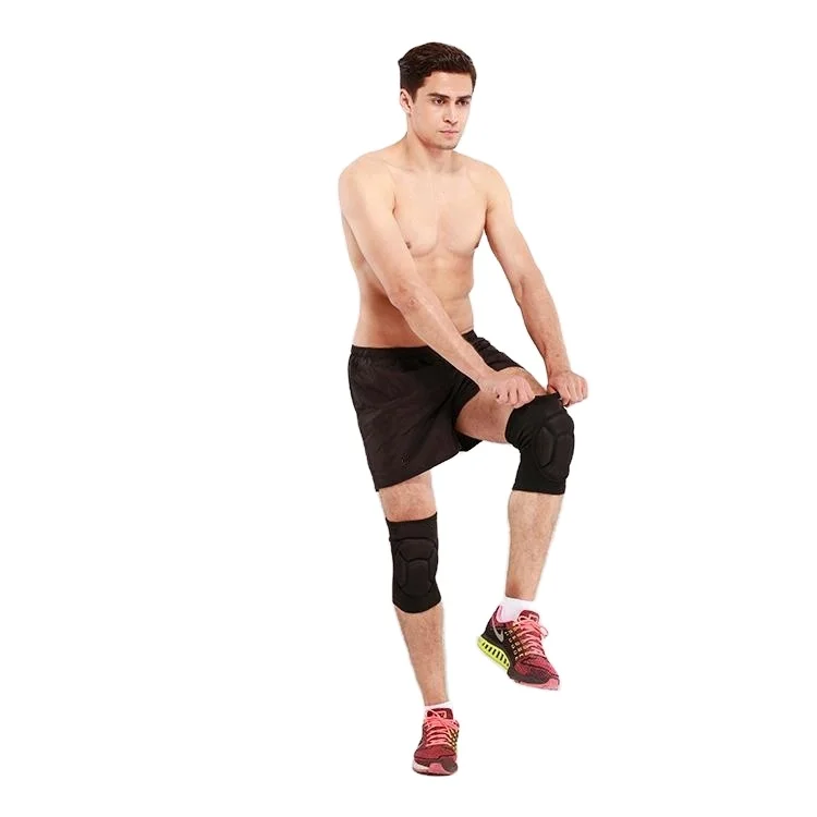 

wholesale motorcycle volleyball dance knee brace thick soft sports knee brace, Black blue