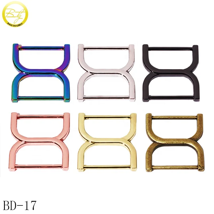 

Wholesale alloy logo blanks connecting d ring bags adjustable backpack buckle hardware accessories