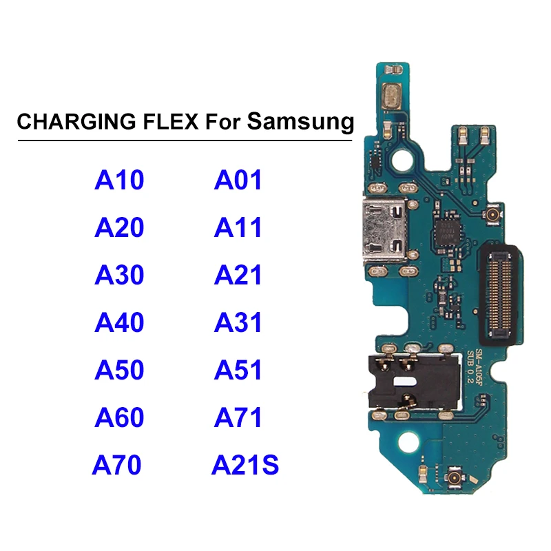 

USB Charge Dock Board Charging Socket Connector Flex Cable for samsung a10s a20s a30s a40s a50s a70s charging port replacement