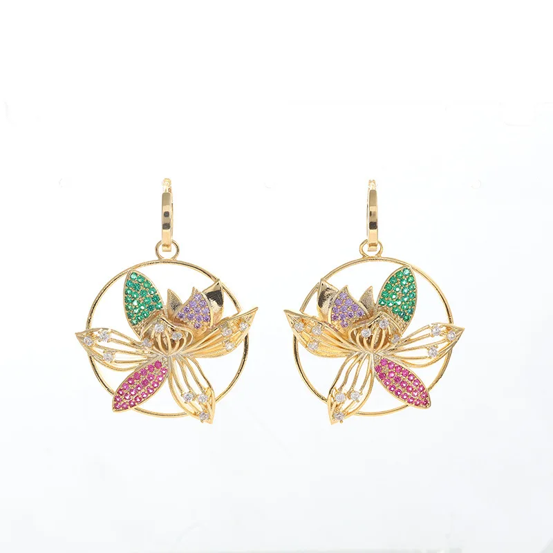 

supplier fashion trend Colored rhinestones women 2020 real gold