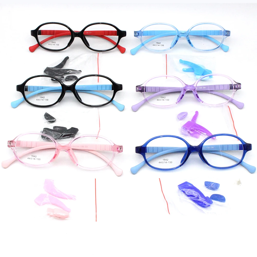 

Silicone eyeglasses baby flexible bluelight glasses for kids clear lenses glasses