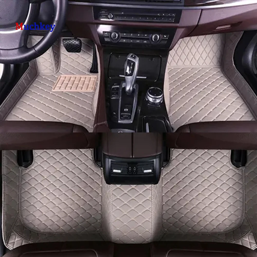 

Muchkey Luxury Leather 3Pcs Carpet for Hyundai Veloster 2011 2012 2013 2014 2015 2016 2017 Non Slip Car Floor Mats