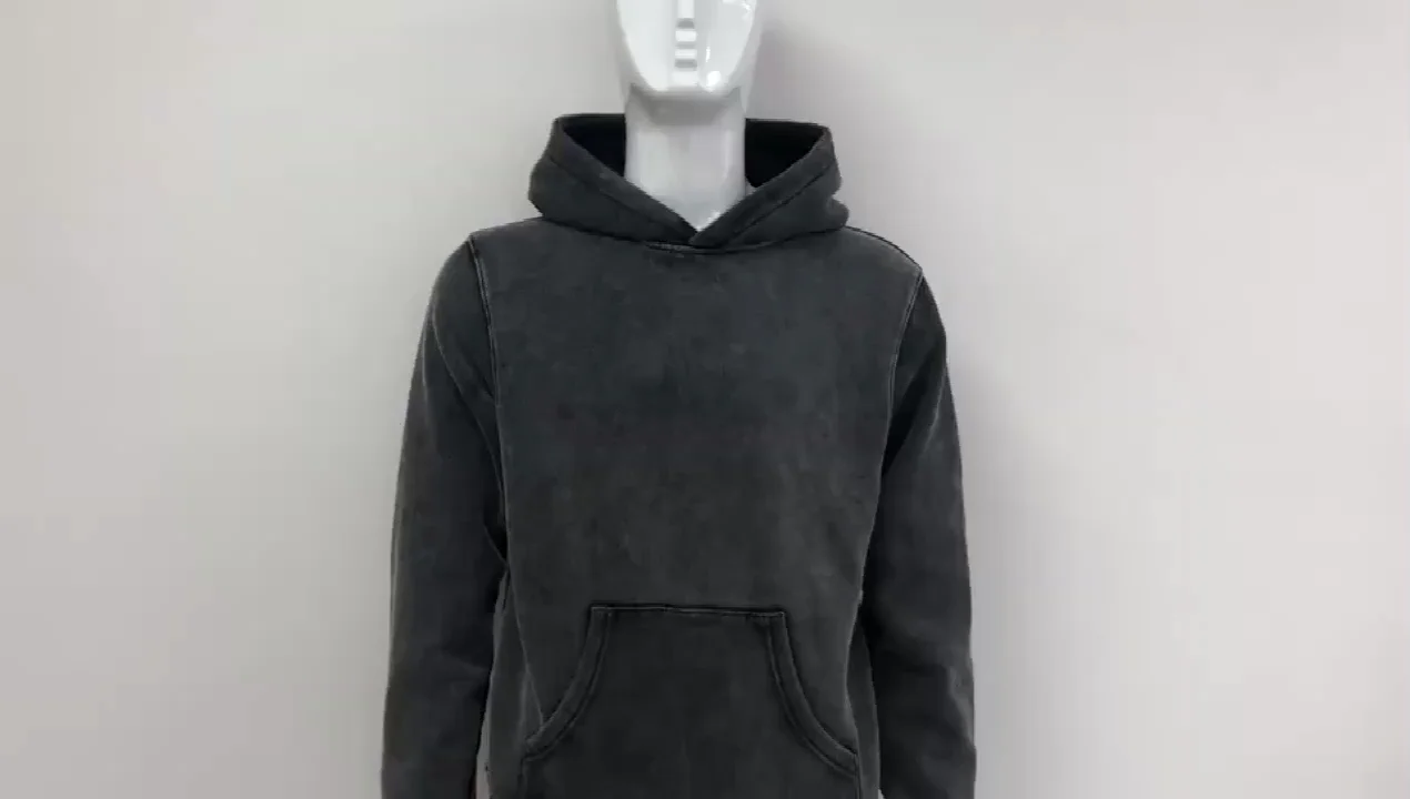 Quality 100 Cotton French Terry Oversized Wholesale Black Mens Vintage