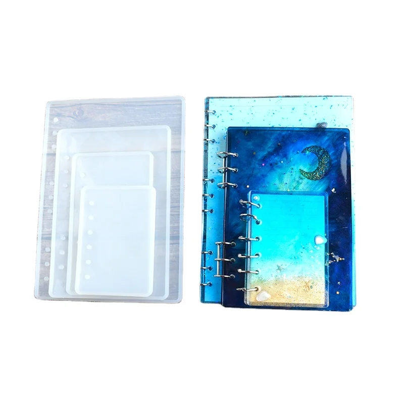 

5pcs Notebook Mold Set DIY Materials Craft Molds Epoxy Resin Silicone Mold for Jewelry Making