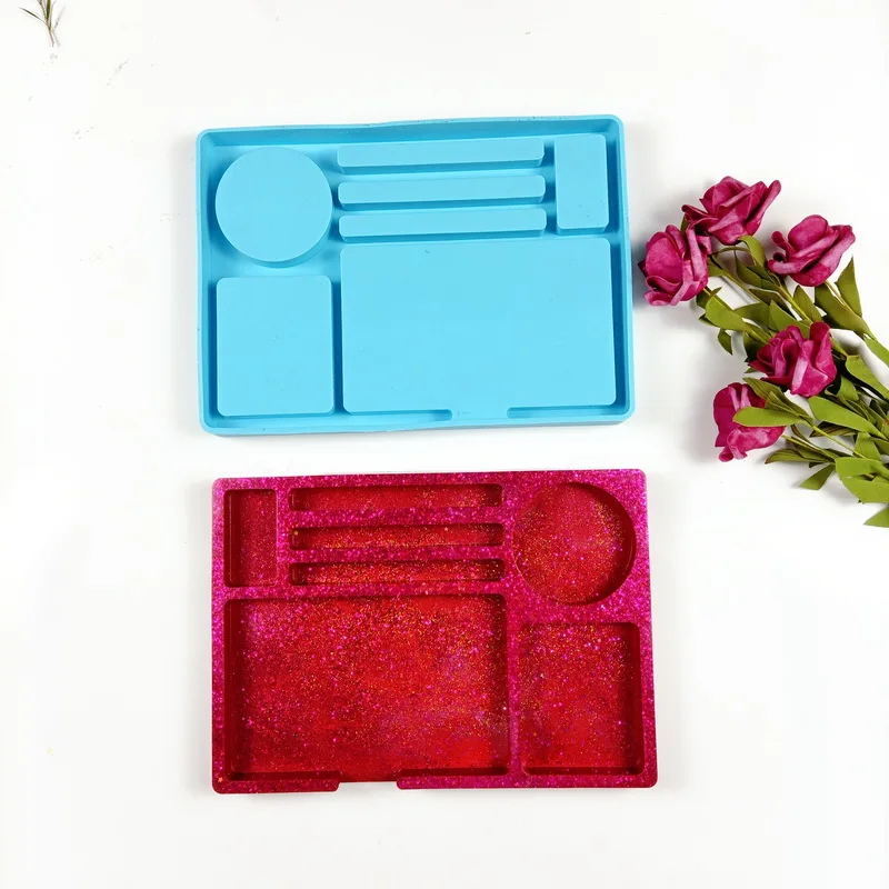 

5093 new design 10*12 inches rolling tray silicone mold for resin mold diy handmade
