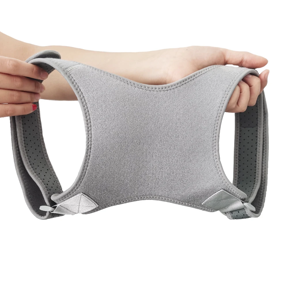 

Effective Clavicle Brace Fully Adjustable Spinal Brace for Slouching and Back Pain Relief, Black/gray