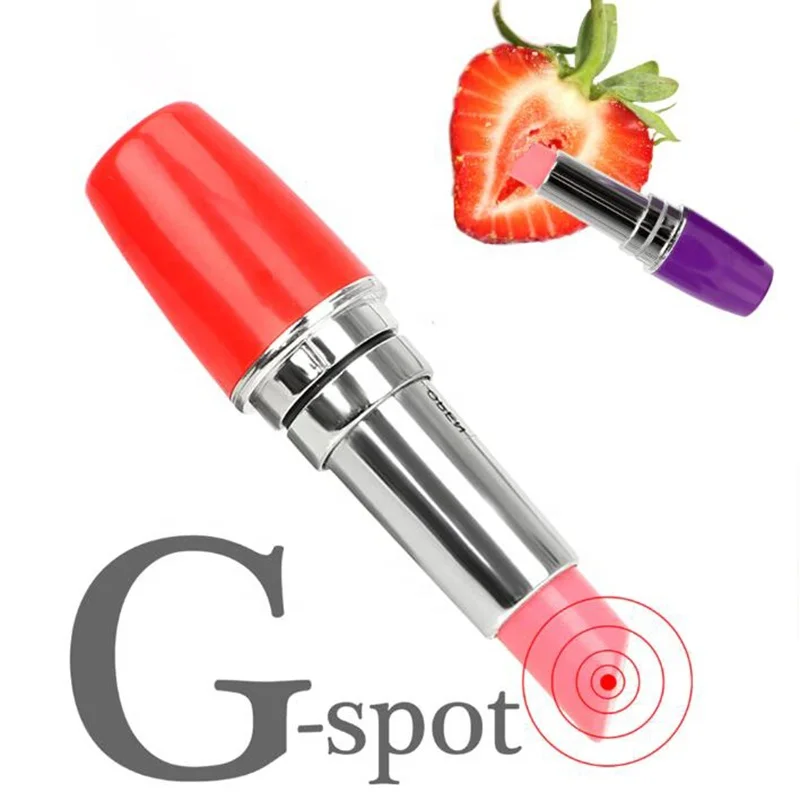 Lipstik Vibrator Mini Rahasia Peluru Vibrator Klitoris Stimulator G-Tempat Massage Seks Mainan untuk Wanita Masturbasi Tenang