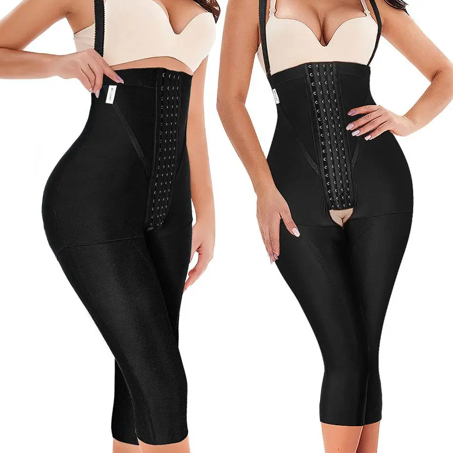 

2 Steel Bone Support Fajas Colombianas Waist Trainer Bodysuit Shapewear For Women