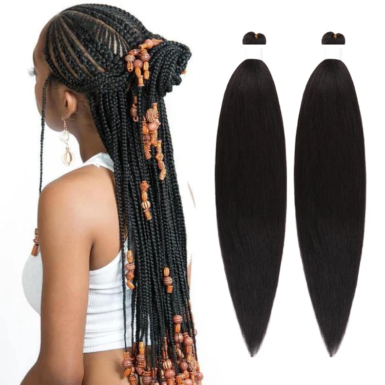 

Synthetic Long Ombre Pre-Stretched Private Label Braid Pre Stretch Pre Stretched Braiding Hair, #1b ,#4 ,#27, #30 ,#613,#t27, #t30