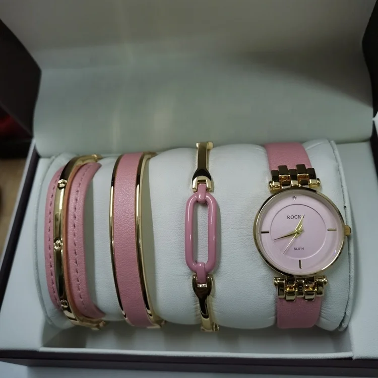 Rocky Top Brand Fashion Girls Women Bracelet Watch Sets for Promotion