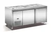 Stainless steel refrigerated work bench under-counter refrigerator showcase
