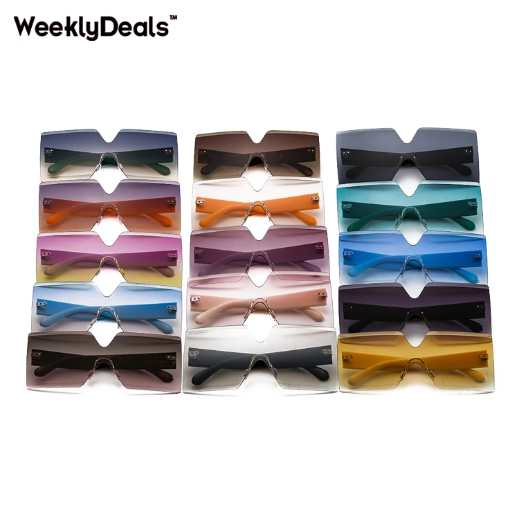 

OOT1605-1 Colorful Square Oversized Women New Fashion 2021 Sunglasses