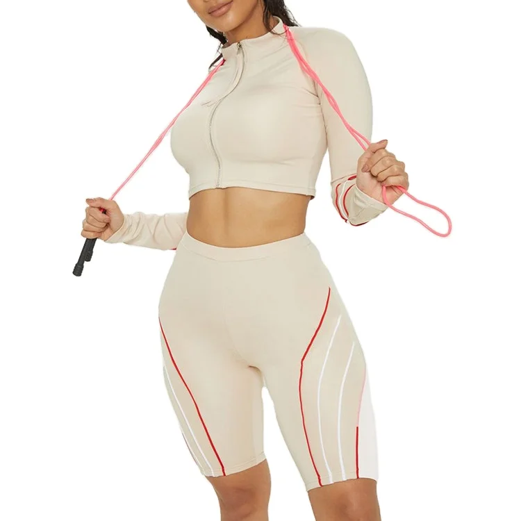 

Hot Sale Mesh Ladies Biker Shorts Womens Two Piece Outdoor Cycling Bike Shorts Outfits Biker Shorts//, Customized colors