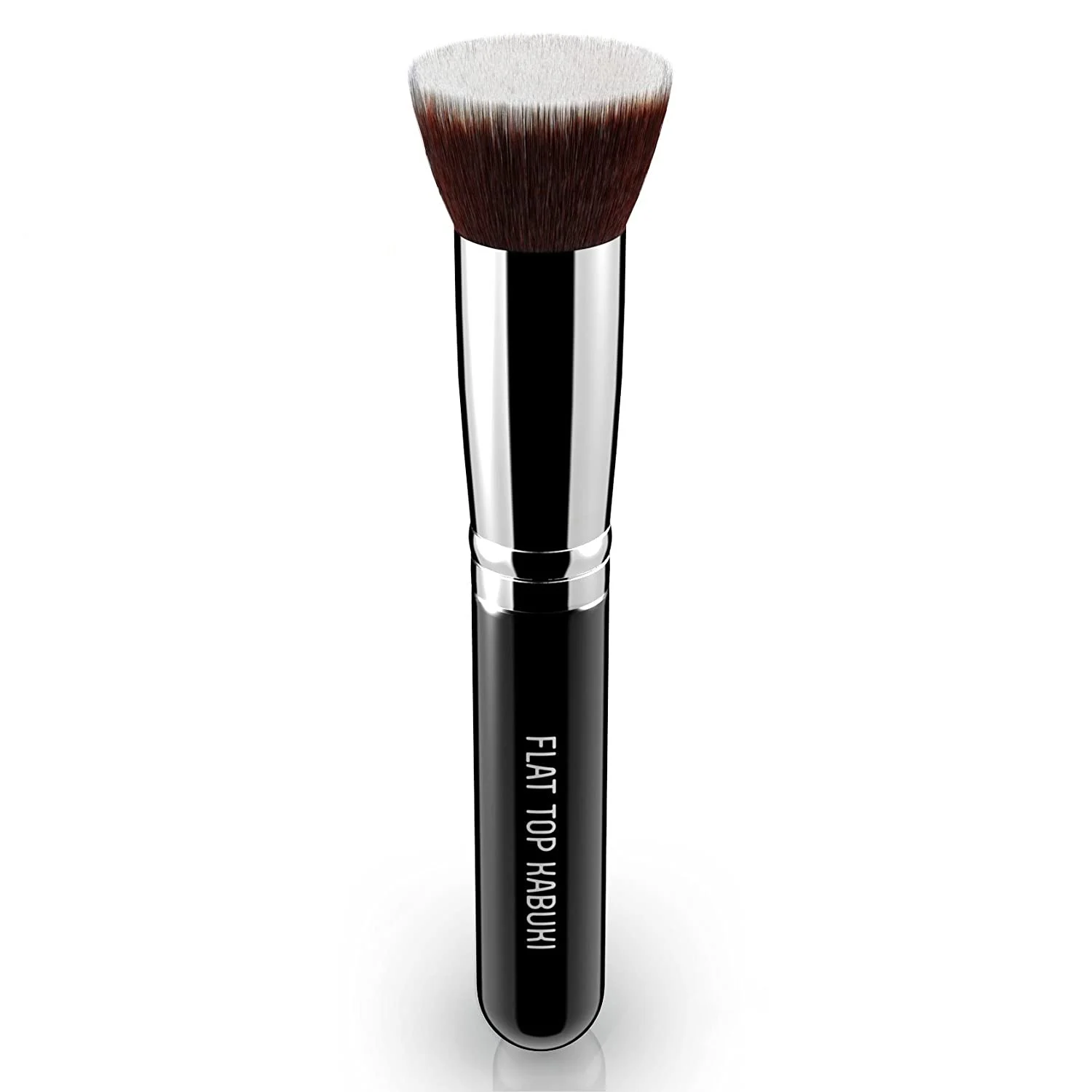 

Amazon Best seller Foundation Makeup brush Flat Top Kabuki Brush for Face, Black handle