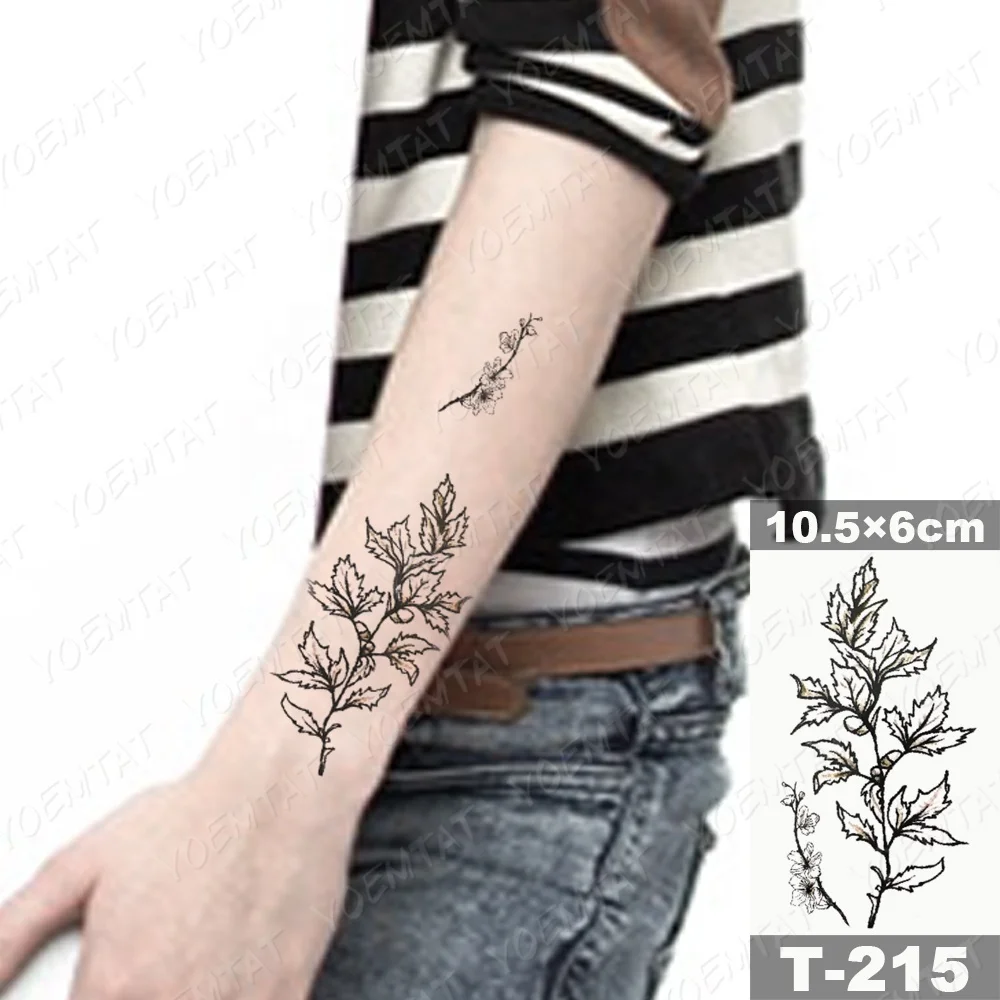 

DIY Top Quality Floral Kids Tatto Water Transfer Temporary Tattoo Sticker, Cmyk