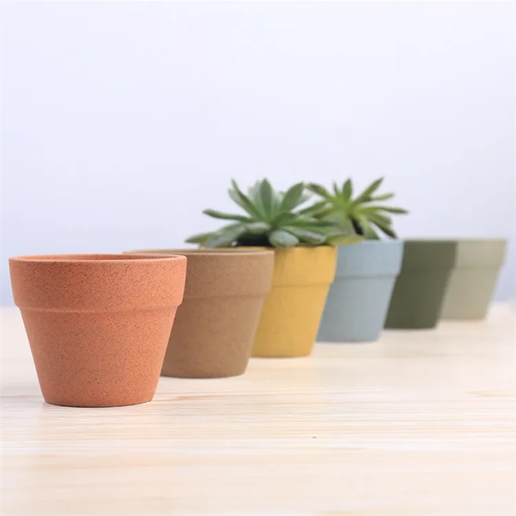 

H229 Classic Round Shaped Multi Colours Decorative Planter Desktop Flower Pots Plant Simple Ceramic Succulents Pot, Multi colour