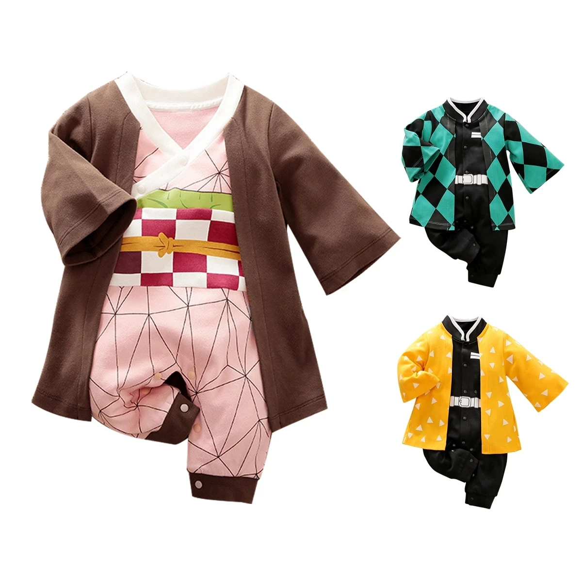 

Baby Rompers Anime Baby Clothes Newborn Girl Boy Outfit Cosplay Overalls Halloween Costume Jumpsuit Infant Rompers, Customized color accept