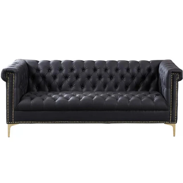 
Hot Sell Living Room PU Leather Chesterfield Sofa 