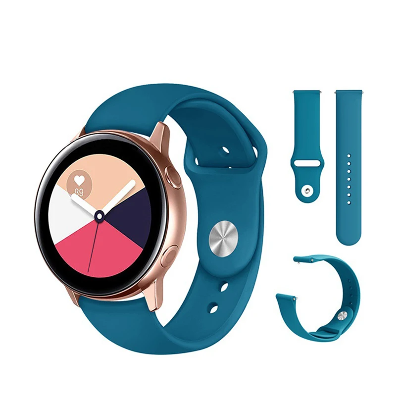 

18 Colors Single Snap Sports Silicon Watch Bands for Samsung Watch Strap