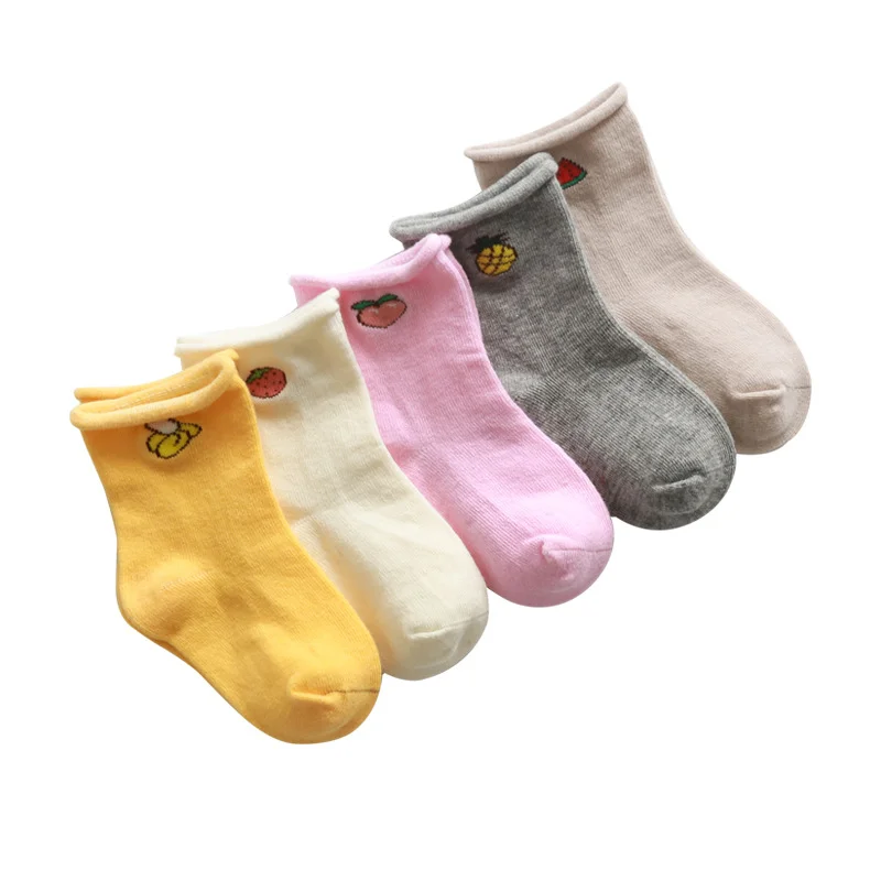 

Wholesale Girls Kids Comfortable Loose Mouth Cotton Child Socks Boneless Newborn Baby Socks Cotton