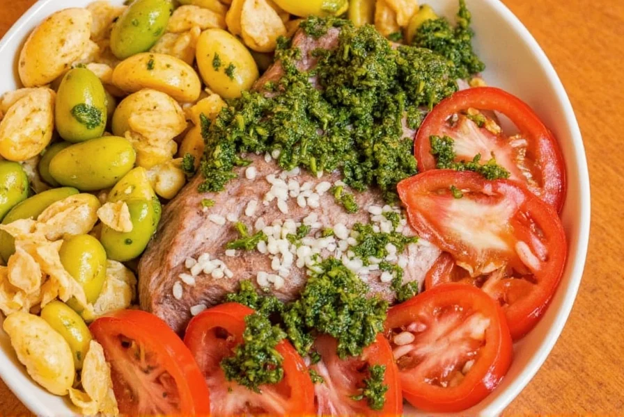 Roasted vegetables with chimichurri seasoning
