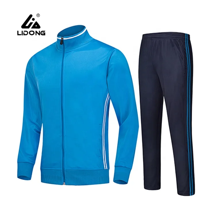 

LiDong Custom Latest Design sky blue velour tracksuit team sports wear, Borland;orange;purple;green;blue;black;light blue;white;red