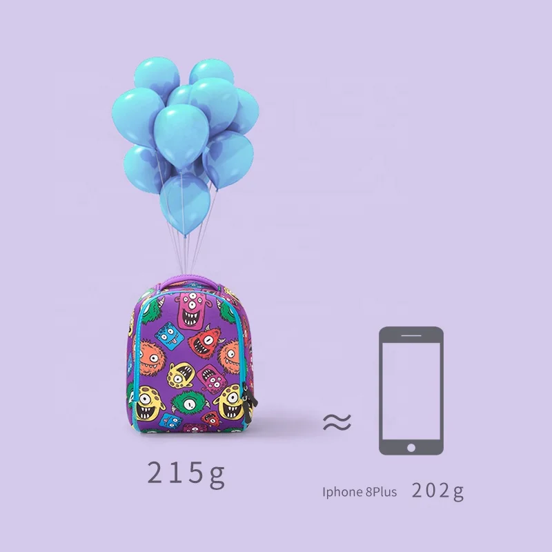 

Factory direct sale wholesale colorful soft neoprene cartoon animal kids shoulder and cross bag