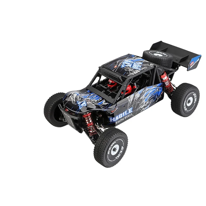 

Latest Wltoys 124018 1/12 High Speed RC Car 60Km/h 2.4G 4WD Off-road Crawler RTR Climbing Remote Control Car Kids Christmas Toys, Blue
