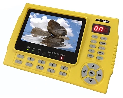 

TY1833 KPT 958L DVB-S2 DVB-S Digital Satfinder MPEG-4 1080P Full HD Satellite Finder Meter 2200 mA Built-in Battery