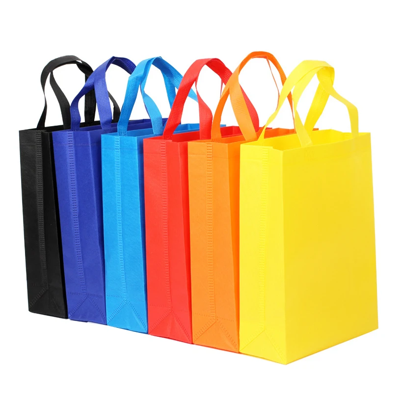 

YASEN Custom Logo Print Non Woven Shopping Bag Eco Friendly Reusable Cheap Nonwoven Fabric Tote Shop Carry Bags