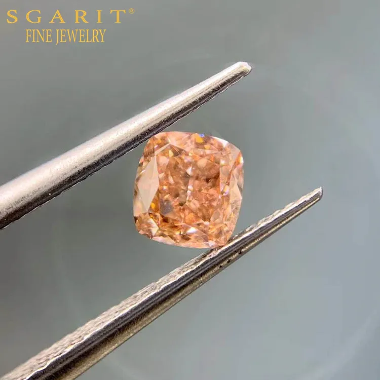 

SGARIT wholesale high quality diamond with GIA 0.5ct VVS2 fancy brown pink natural loose diamond jewelry