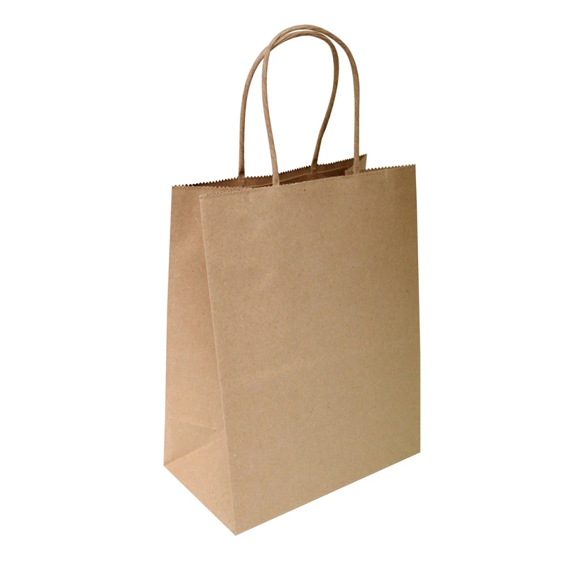 

KM Ready to Ship China Factory High Quality Cheap Brown Kraft Paper Bags With Handles