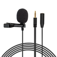 

Good Quality Wireless Wired Lavalier Pin Mic Microphone for Mobile Phone 3.5mm