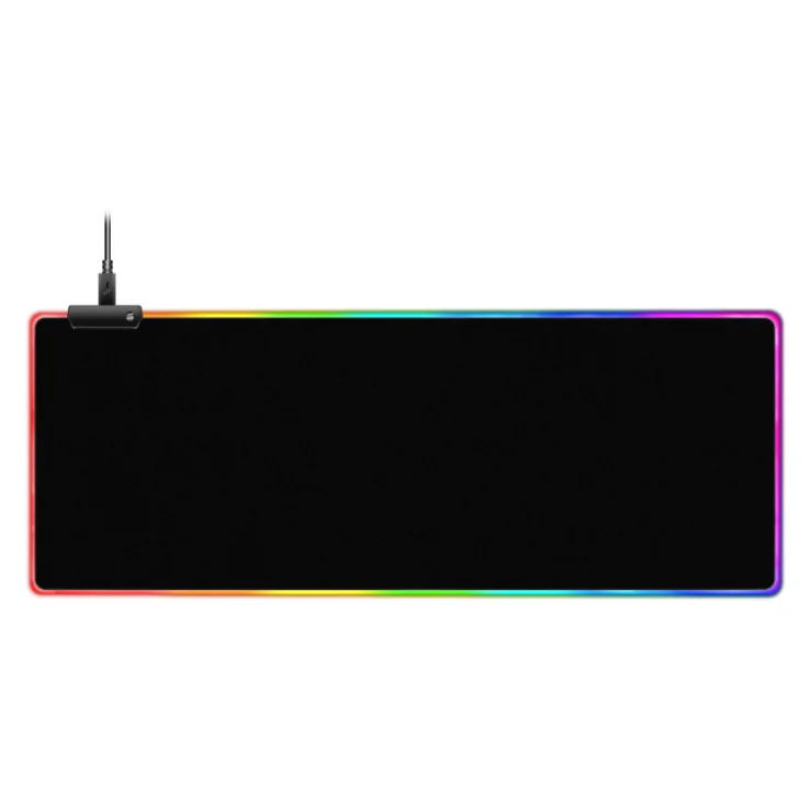 

Amazon Wholesale RGB Customize Logo Natural Rubber Non-slip USB LED Light Gaming Mouse Pad, Cmyk