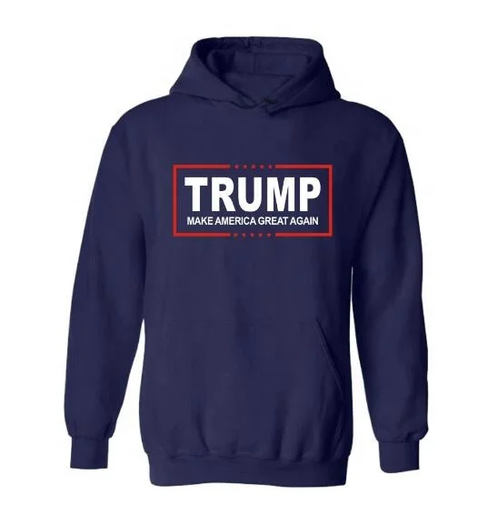 

Trump Letter Print Plus size Cotton Hoodies Winter Coat