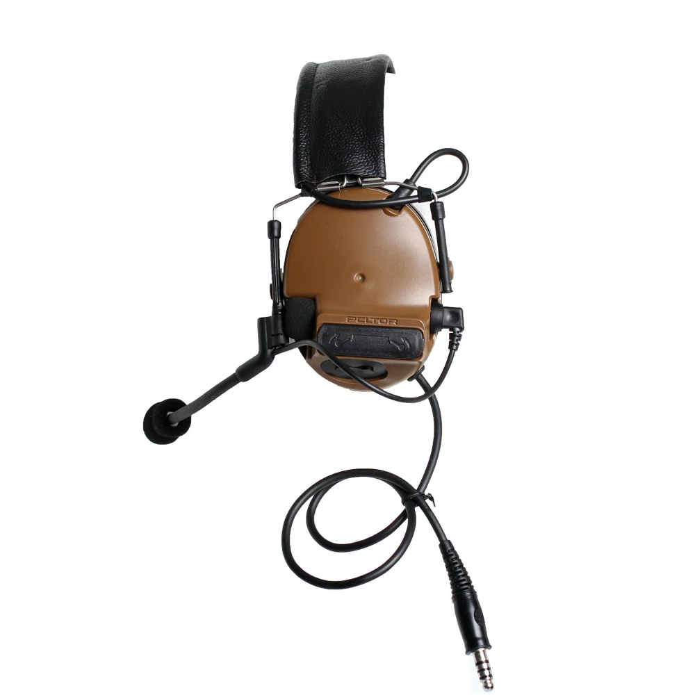 TAC-SKY COMTA III protección auditiva con orejeras de silicona y micrófono Casco táctico electrónico ideal para deportes y caza