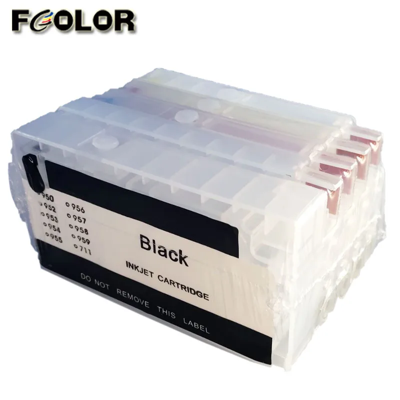 Fcolor Hp932 955 Refill Ink Cartridge With Arc Chip For Hp Officejet Pro 7720 7740 8210 8710 4929