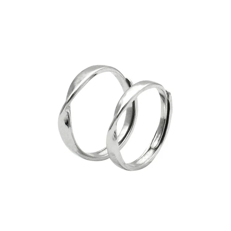 

Professional wedding moissanite ring jewelry adjustable couple rings, Customized color acceptable